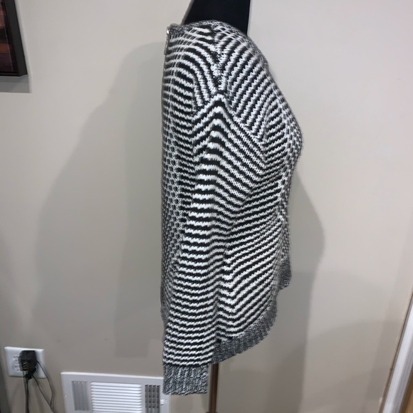 Devoted black and white sweater EUC - Picture 3 of 4
